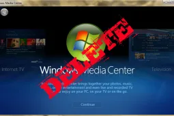 Как удалить Windows media center