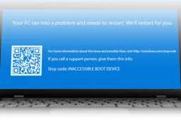 INACCESSIBLE_BOOT_DEVICE при загрузке Windows 10