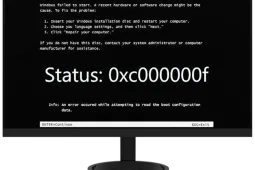 0xc000000f при загрузке Windows 7, как исправить?