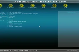 ASRock UEFI SETUP UTILITY BIOS настройка