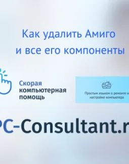 Как удалить Амиго и все его компоненты