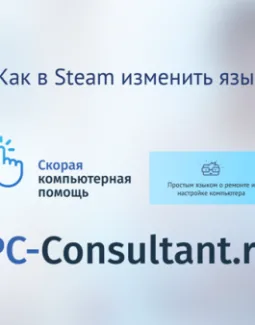 Как в Steam изменить язык