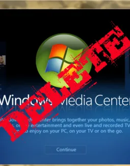 Как удалить Windows media center