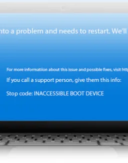 INACCESSIBLE_BOOT_DEVICE при загрузке Windows 10