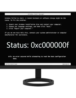 0xc000000f при загрузке Windows 7, как исправить?
