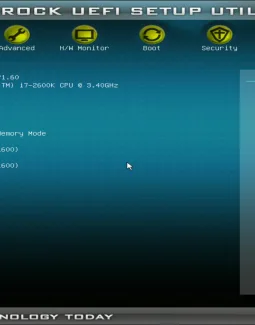 ASRock UEFI SETUP UTILITY BIOS настройка