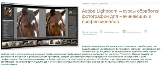 Курсы «Adobe Lightroom» от Учебного центра «Урок ПК»