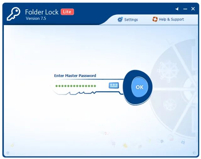 Создание пароля с помощью программы Folder Lock Lite