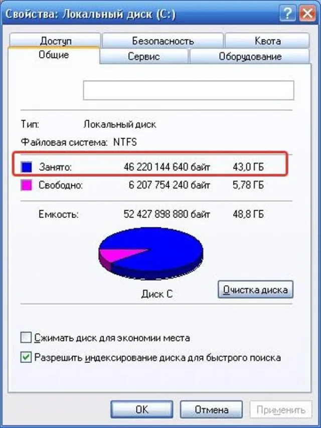 Как очистить диск С