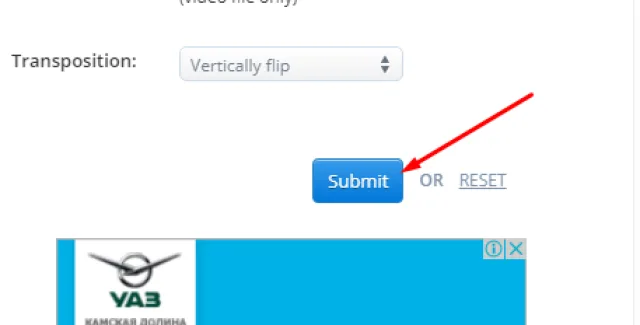 Нажимаем «Submit»