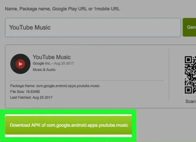 Нажимаем на «Создать ссылку для загрузки» и скачиваем необходимый Apk файл