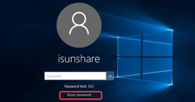 Нажимаем на надпись «Reset password» под окном ввода пароля