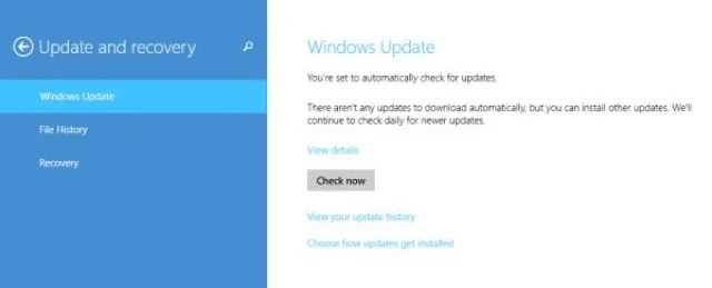 Приложение «Windows Update»