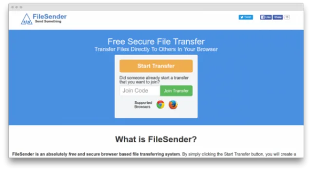 Сайт для передачи больших файлов FileSender