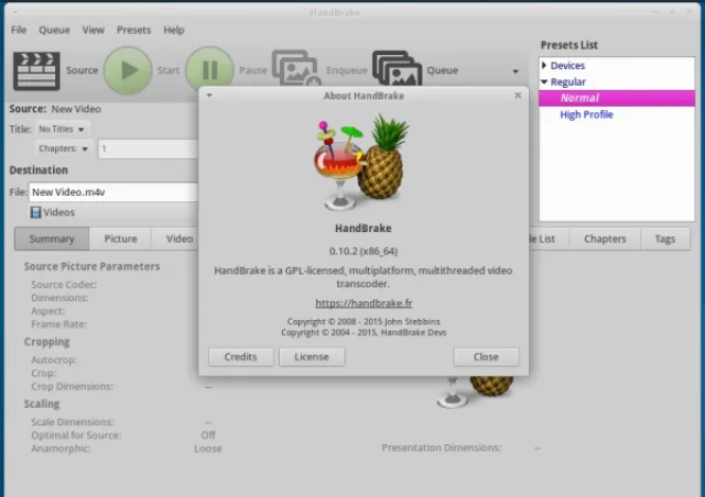 Видео конвертер HandBrake