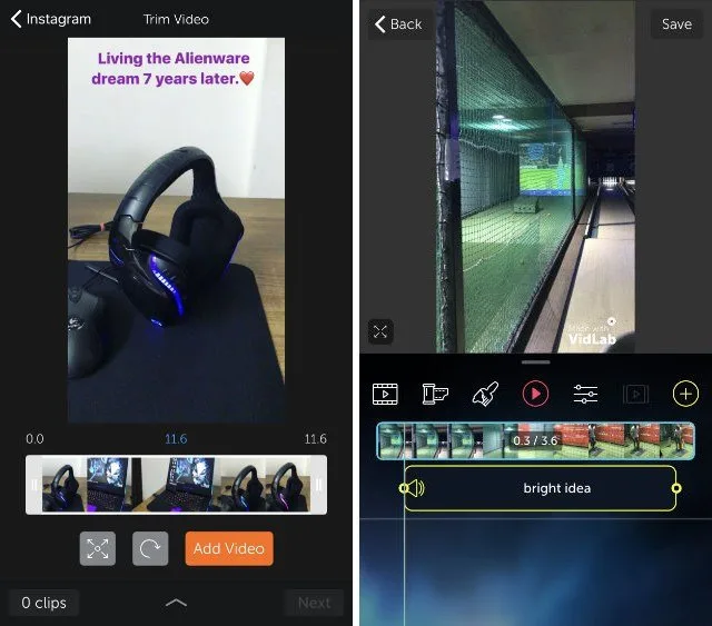 Vidlab - практически полноценный видеоредактор для вашего мобильного устройства