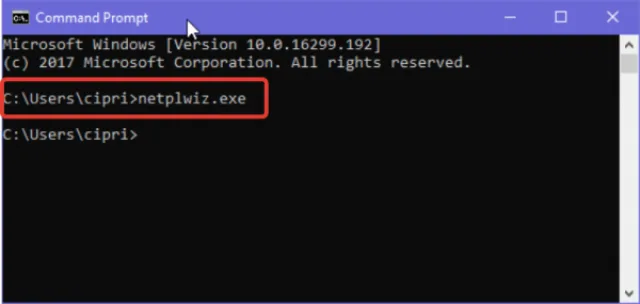 Вводим команду netplwiz или control userpasswords2