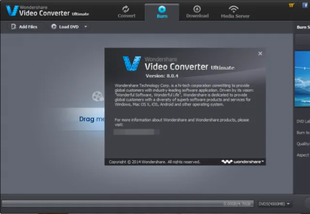 Запускаем видео конвертер Wondershare AVI Converter для Windows 10