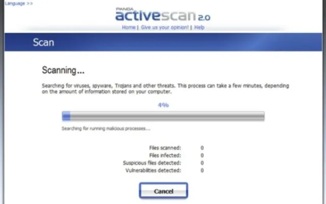 Бесплатный сервис Panda ActiveScan