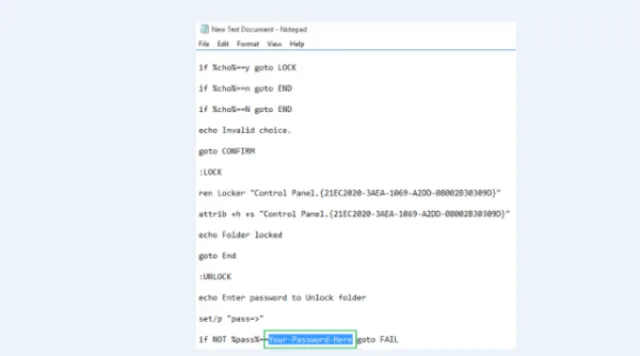 Находим строку «Your-Password-Here»