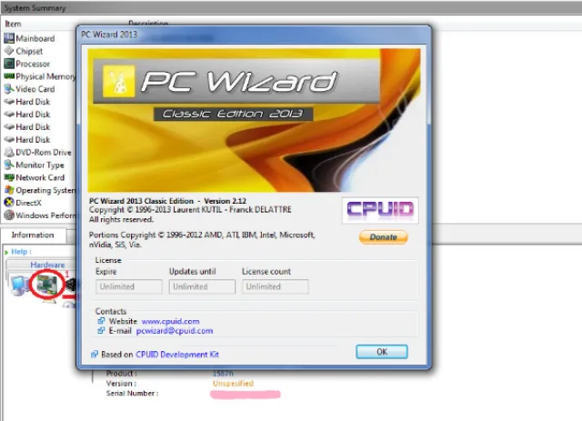 Программный пакет PC-Wizard