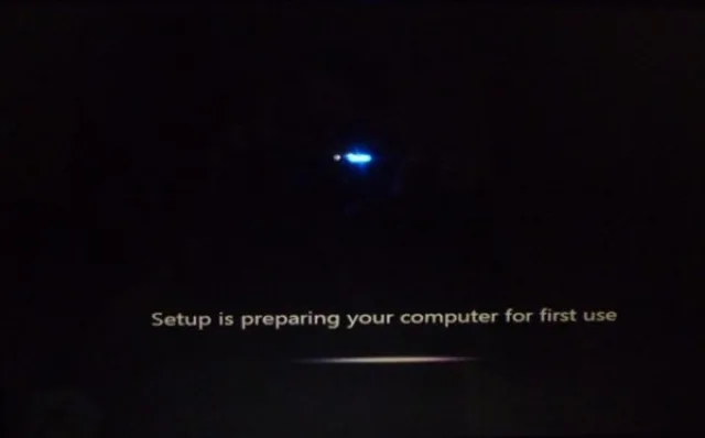 Процесс подготовки первого входа в Windows
