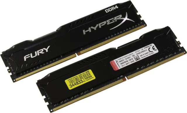 HyperX Fury Black HX434C19FB2K2/16