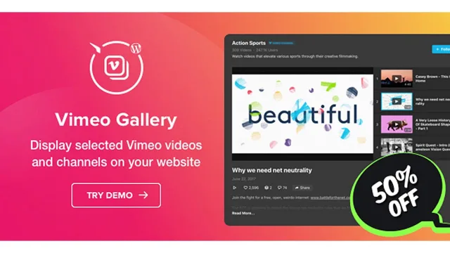 Vimeo Gallery (Elfsight)