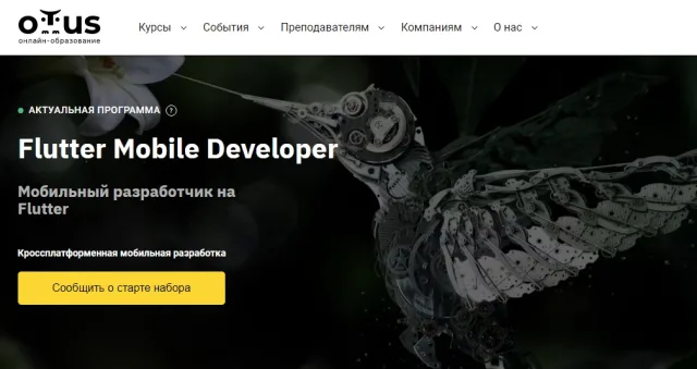 Flutter Mobile Developer от Otus