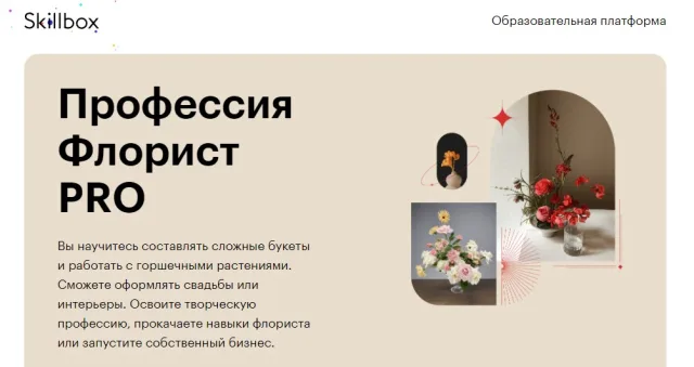 Профессия Флорист PRO от Skillbox