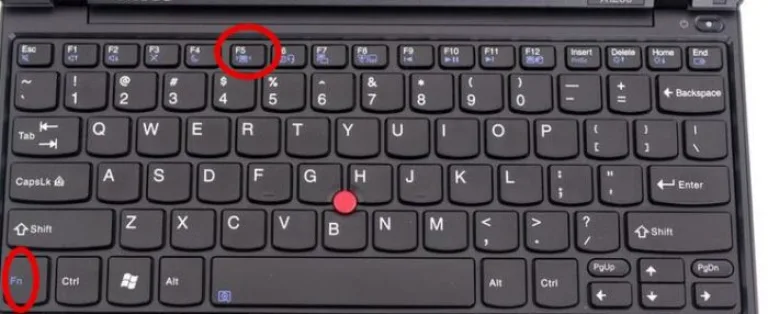 Нажимаем комбинацию клавиш «Fn+F5»
