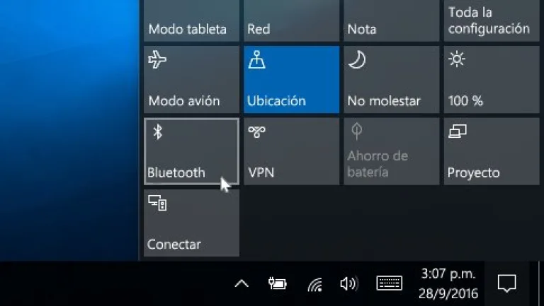 Нажимаем на прямоугольник «Bluetooth»