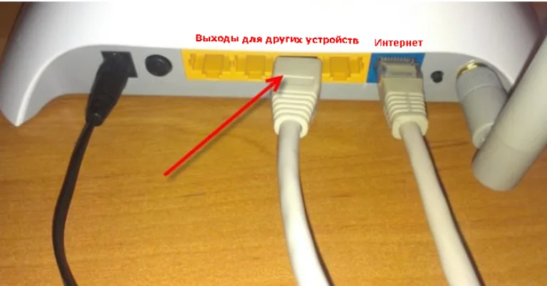 Правильно подключенный сетевой кабель