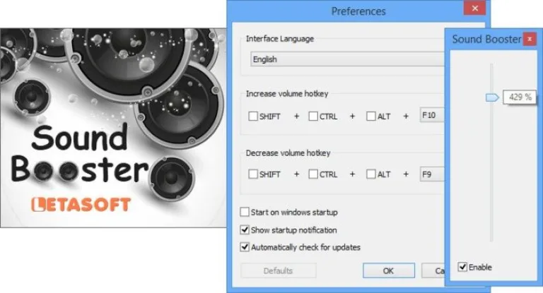 Программа Sound Booster