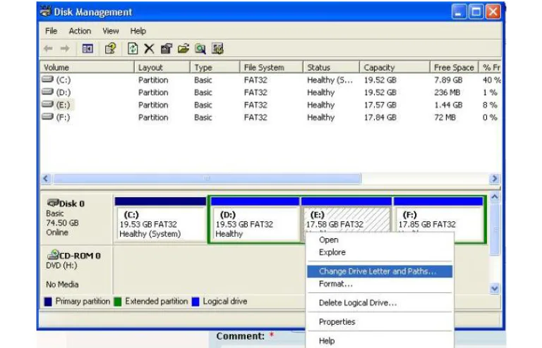 Открываем окно «Disk Management»