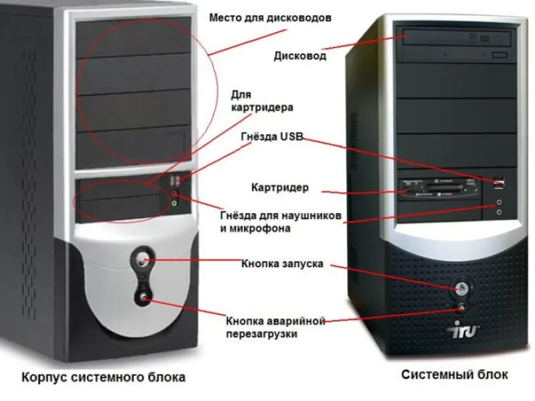 Нажимаем на специальную кнопку на системном блоке для перезагрузки системы