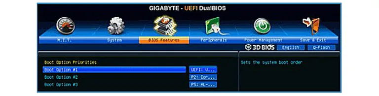 Нажимаем на вкладку «Boot Option #1», перетаскиваем туда значок диска