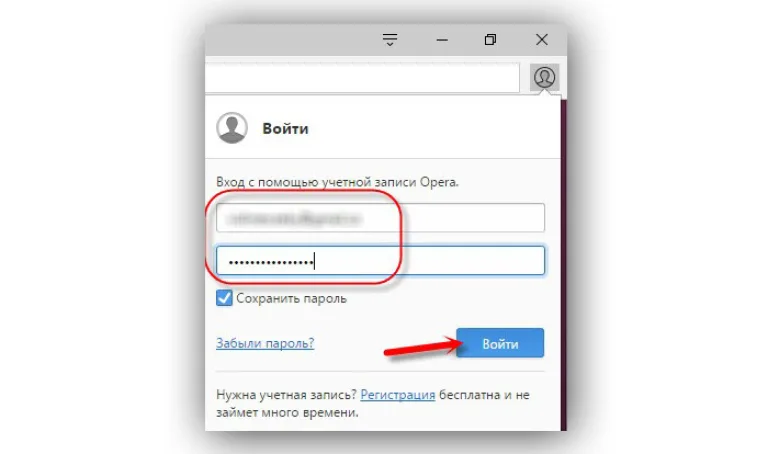 Вводим данные в профиль пользователя браузером