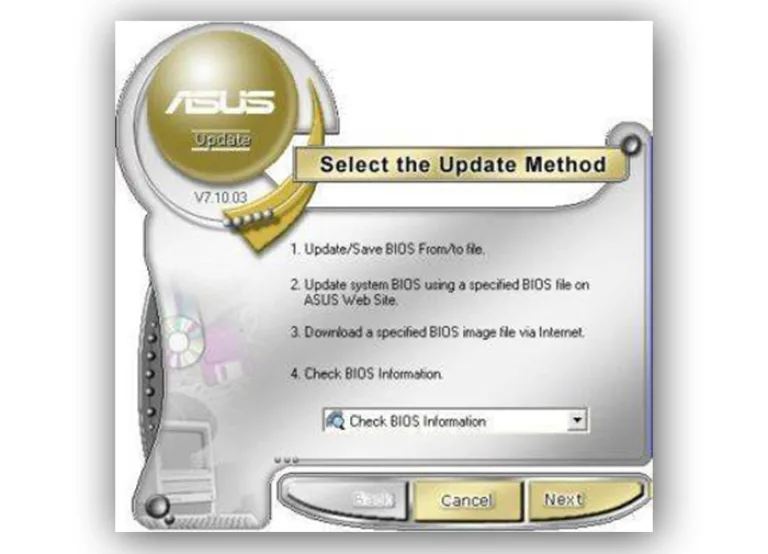 Выбираем «Check BIOS Information»