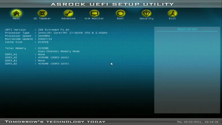 ASRock UEFI SETUP UTILITY BIOS настройка