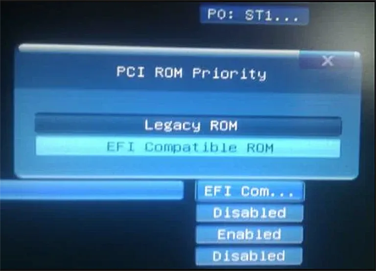 Выбираем «EFI Compatible ROM»