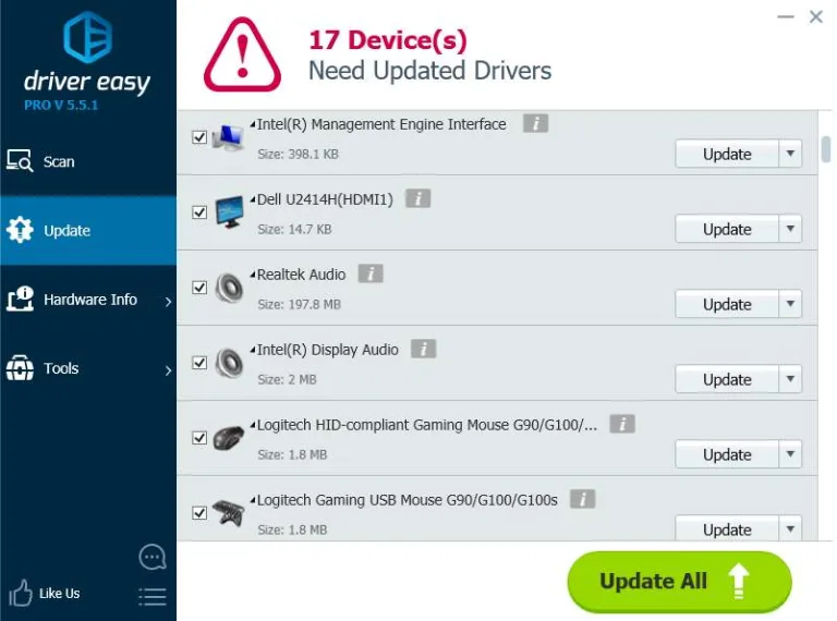 Нажимаем «Update All»