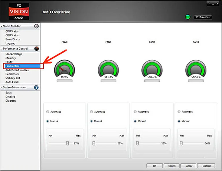 Открываем «Fan Control»