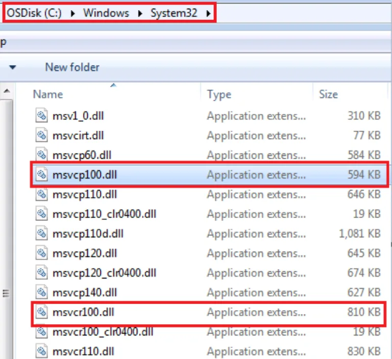 Переходим по адресу «C:»-«Windows»-«System32», выделяем файлы из списка, нажимаем клавиши «Shift+Delete» для удаления
