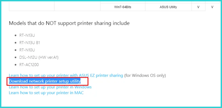 Прокручиваем страницу в самый низ, кликаем по ссылке «Download network printer setup utility»