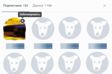 Как ВКонтакте удалить подписчиков