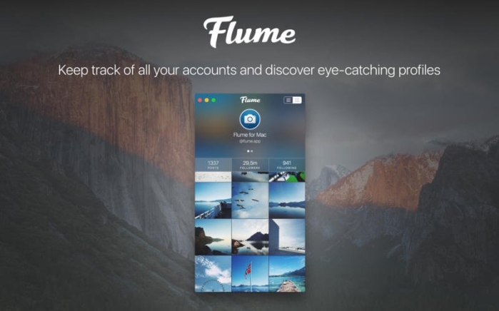 Flume - это полнофункциональный клиент Instagram