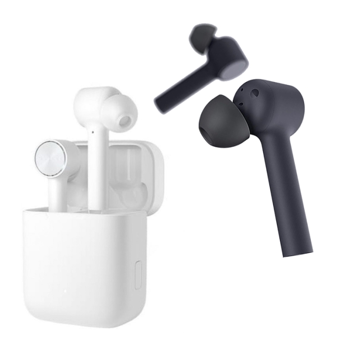 Беспроводные наушники AirDots Pro выполнены в двух цветах – белом и черном