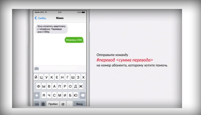 На номер контакта отправляем сообщение с командой