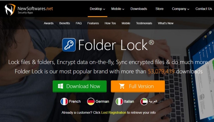 Бесплатная версия программы Folder Lock